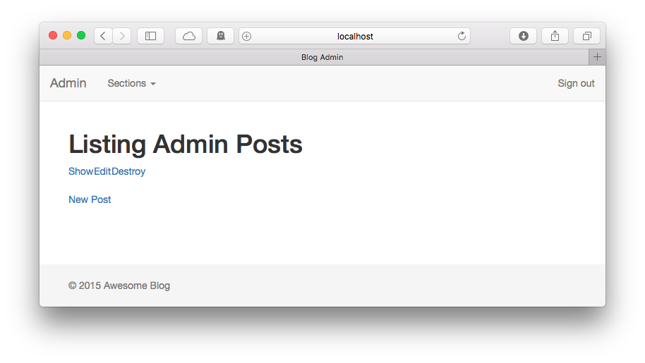 Admin dashboard with Bootstrap