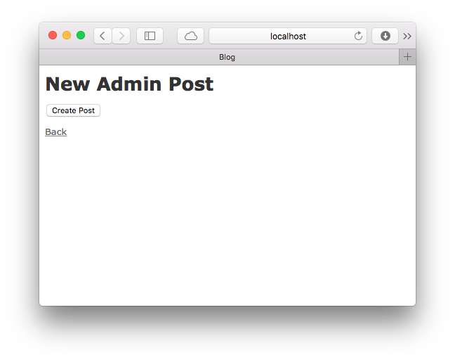 New post form